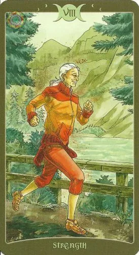 Strength card from The Book of Shadows Tarot Vol 2 deck