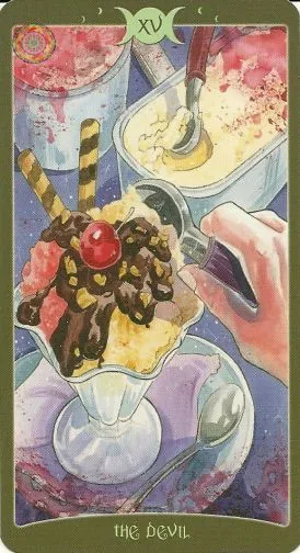 The Devil card from The Book of Shadows Tarot Vol 2 deck