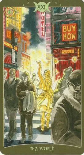 The World card from The Book of Shadows Tarot Vol 2 deck