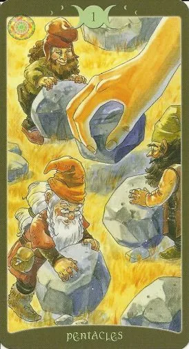 The Book of Shadows Tarot Vol 2 Review 23 Ace of Pentacles from The Book of Shadows Tarot Vol 2