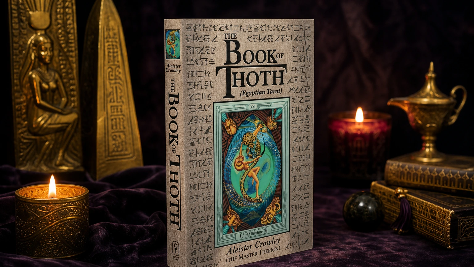 Book of Thoth Tarot product book lifestyle image