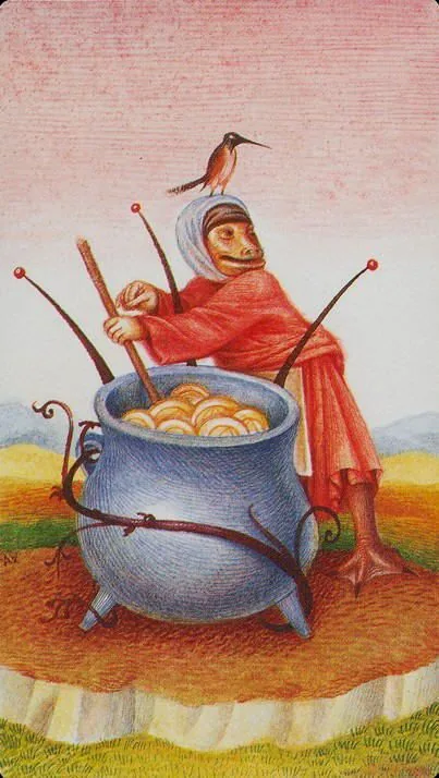 Bosch Tarot card 12 card from the Bosch Tarot deck