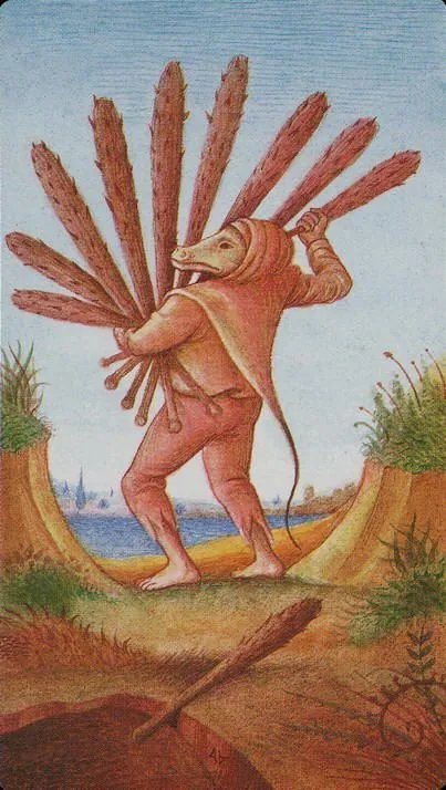 Bosch Tarot card 25 card from the Bosch Tarot deck
