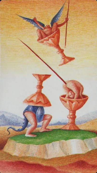 Bosch Tarot card 38 card from the Bosch Tarot deck