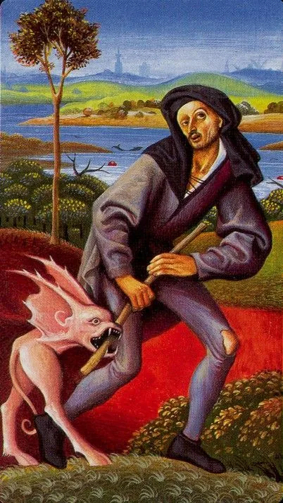 Bosch Tarot card 49 card from the Bosch Tarot deck