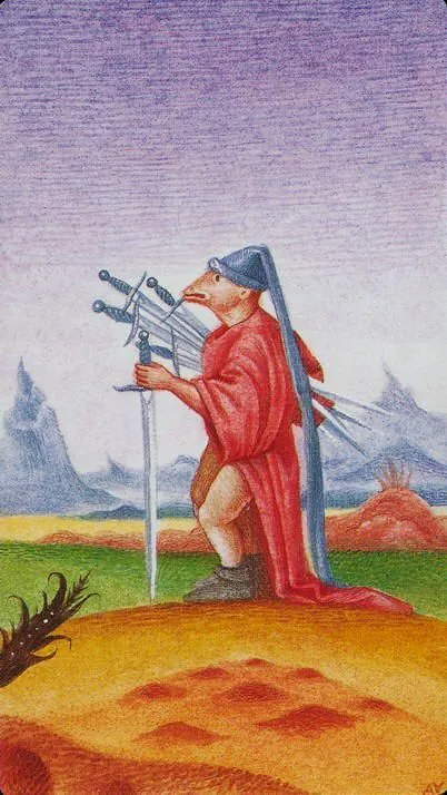 Bosch Tarot card 50 card from the Bosch Tarot deck
