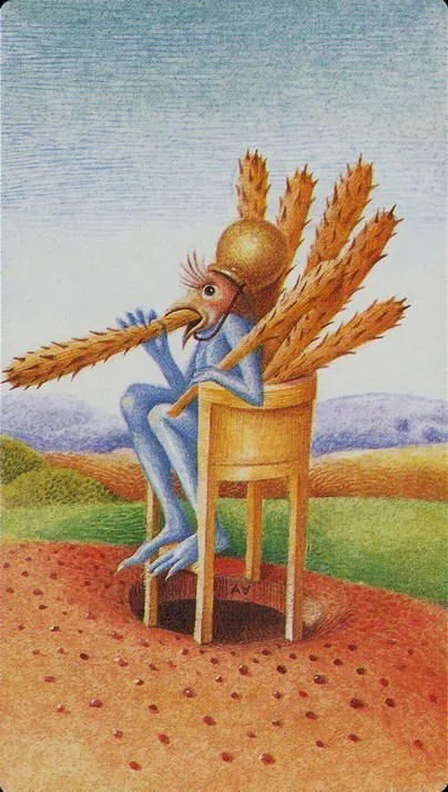 Bosch Tarot card 58 card from the Bosch Tarot deck