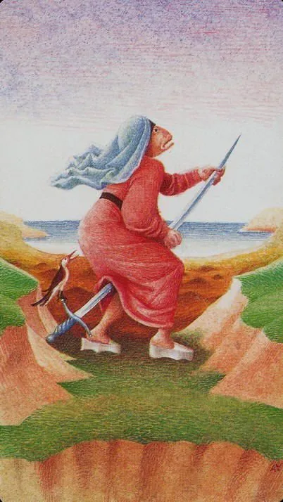 Bosch Tarot card 69 card from the Bosch Tarot deck