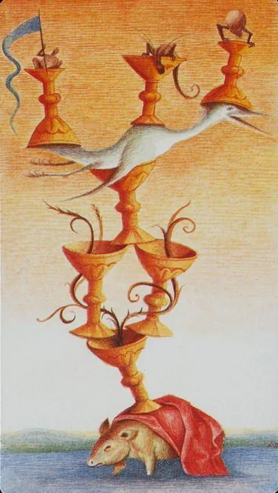 Bosch Tarot card 70 card from the Bosch Tarot deck