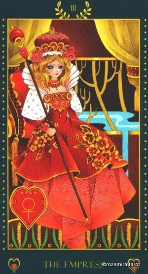 The Empress card from the Bowring Heart Tarot deck