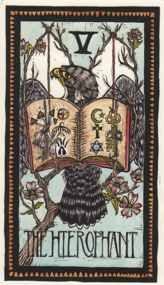 The Hierophant from the Brady Tarot deck