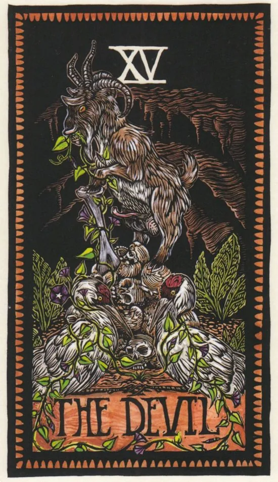 The Devil from the Brady Tarot deck