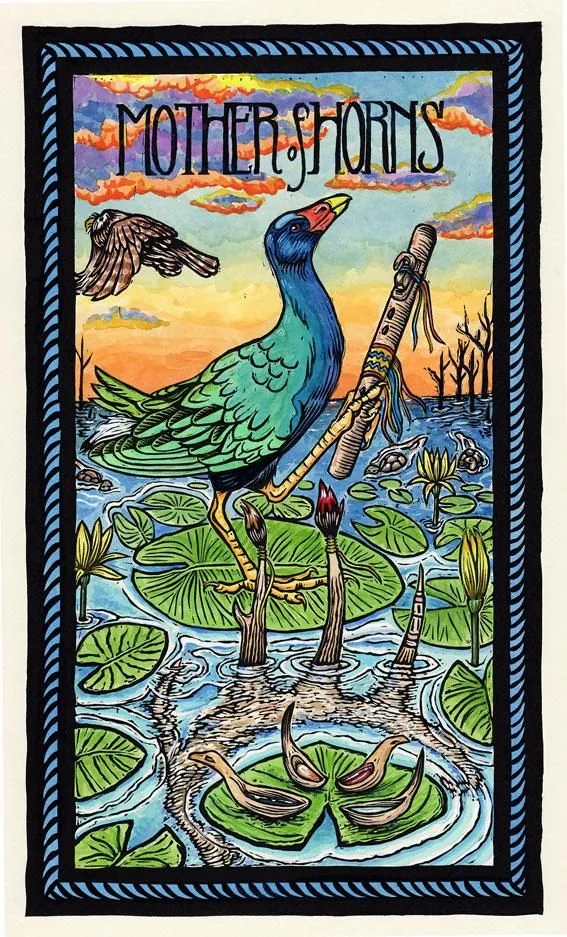 Mother of Horns from the Brady Tarot deck