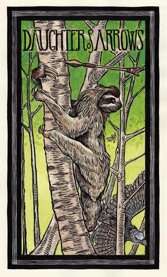 Daughter of Arrows from the Brady Tarot deck