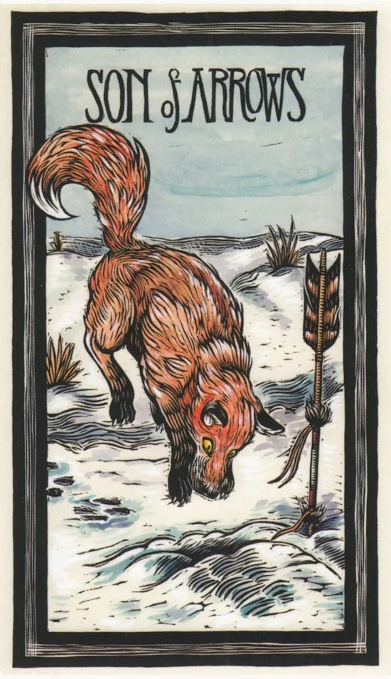 Son of Arrows from the Brady Tarot deck