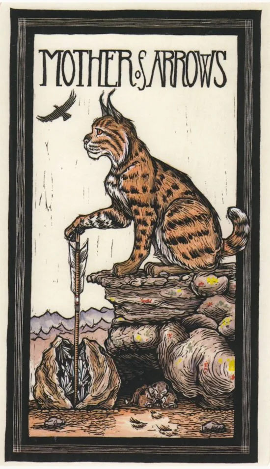 Mother of Arrows from the Brady Tarot deck