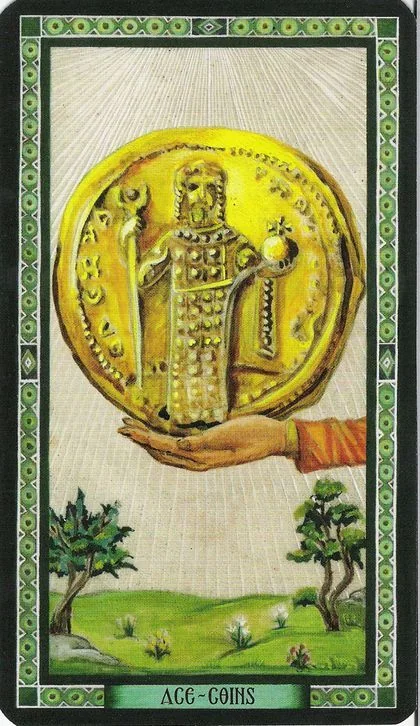 Byzantine Tarot source-order card 21 card from the Byzantine Tarot deck