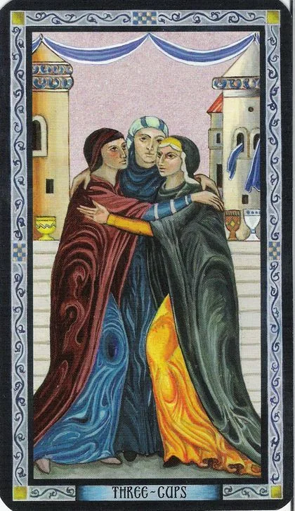 Byzantine Tarot Review 14 Byzantine Tarot crowned woman on water card image