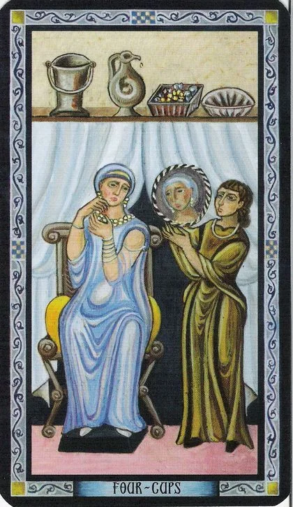Byzantine Tarot source-order card 50 card from the Byzantine Tarot deck