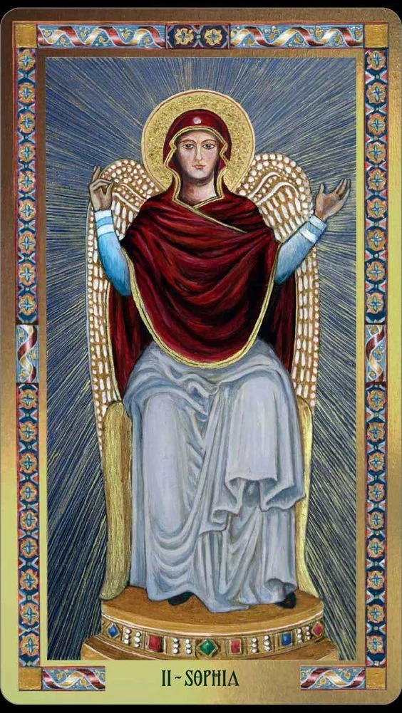 II Sophia card from the Byzantine Tarot deck