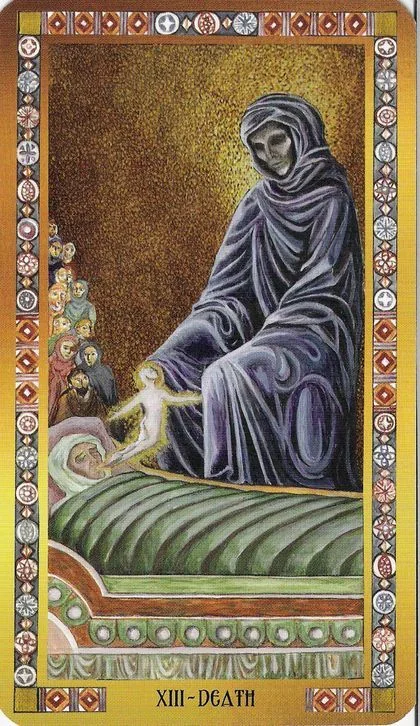 XIII Death card from the Byzantine Tarot deck