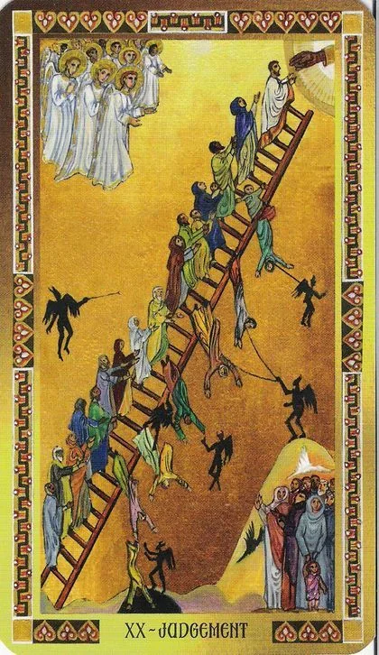XX Judgement card from the Byzantine Tarot deck