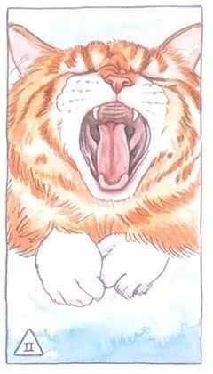 2 of Swords - Cat Tarot - Tarot Deck by Megan Lynn Kott