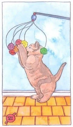 6 of Wands - Cat Tarot - Tarot Deck by Megan Lynn Kott