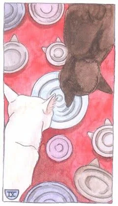 9 of Cups - Cat Tarot - Tarot Deck by Megan Lynn Kott