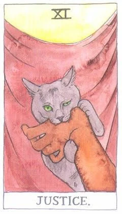 Justice - Cat Tarot - Tarot Deck by Megan Lynn Kott