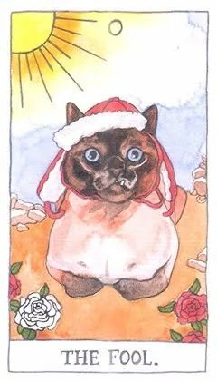 The Fool - Cat Tarot - Tarot Deck by Megan Lynn Kott
