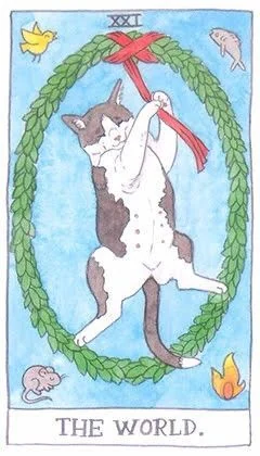 The World - Cat Tarot - Tarot Deck by Megan Lynn Kott