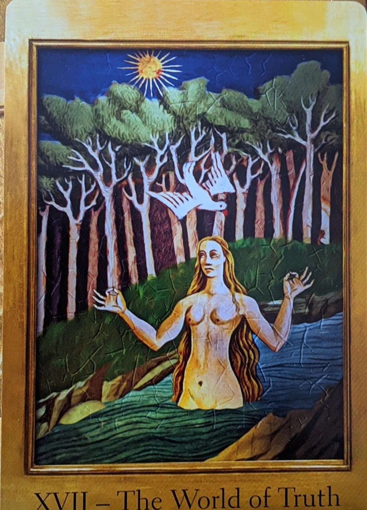 The World of Truth card from The Cathar Tarot deck