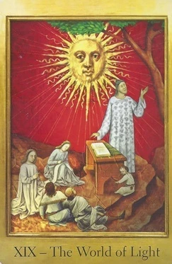 The World of Light card from The Cathar Tarot deck
