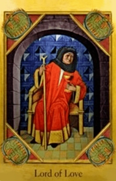 Lord of Love card from The Cathar Tarot deck