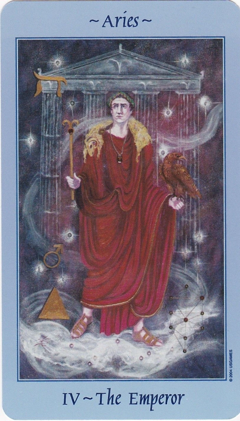 The Emperor - Celestial Tarot - Tarot Deck by Kay Steventon and Brian Clark