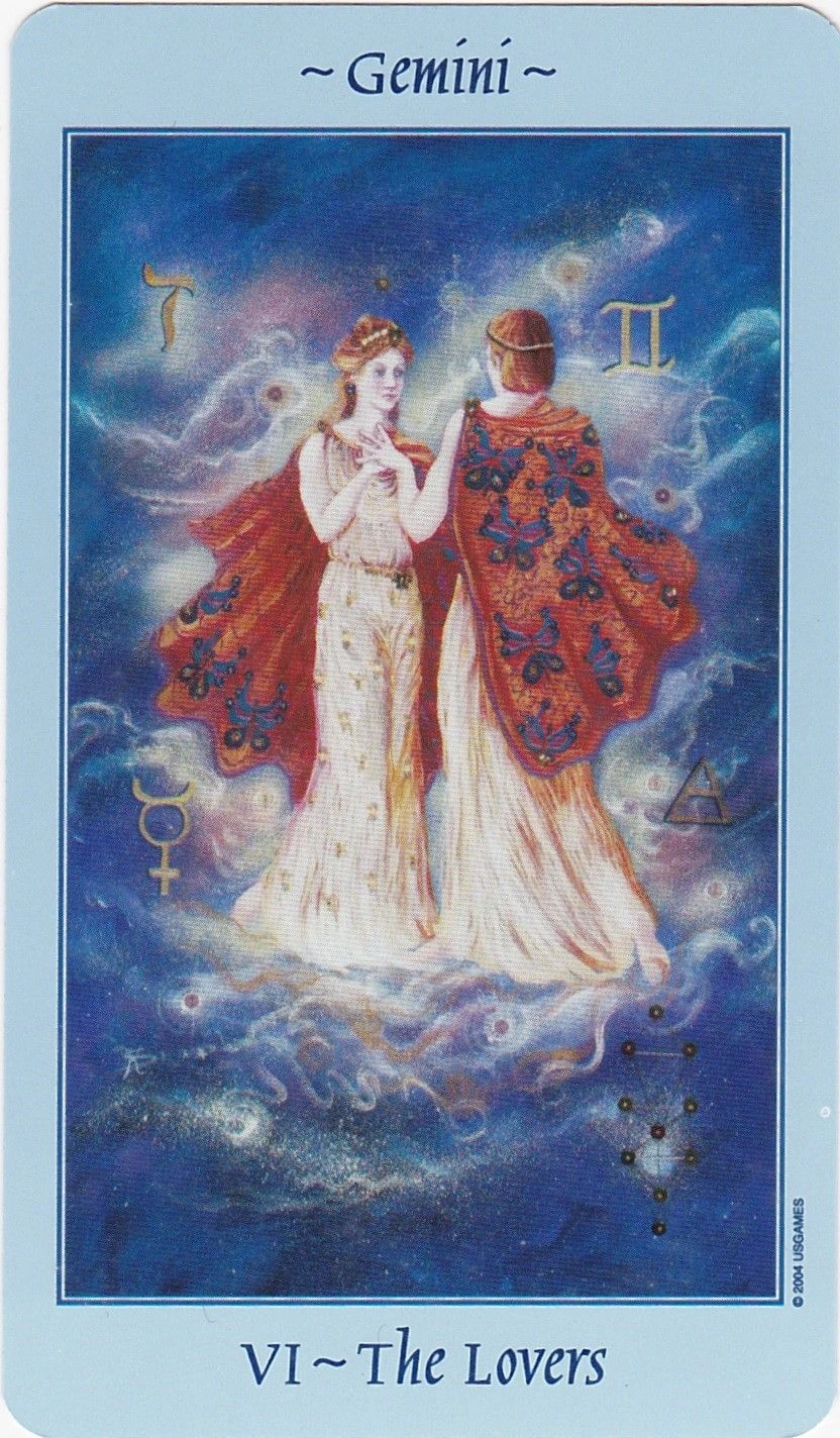 The Lovers - Celestial Tarot - Tarot Deck by Kay Steventon and Brian Clark