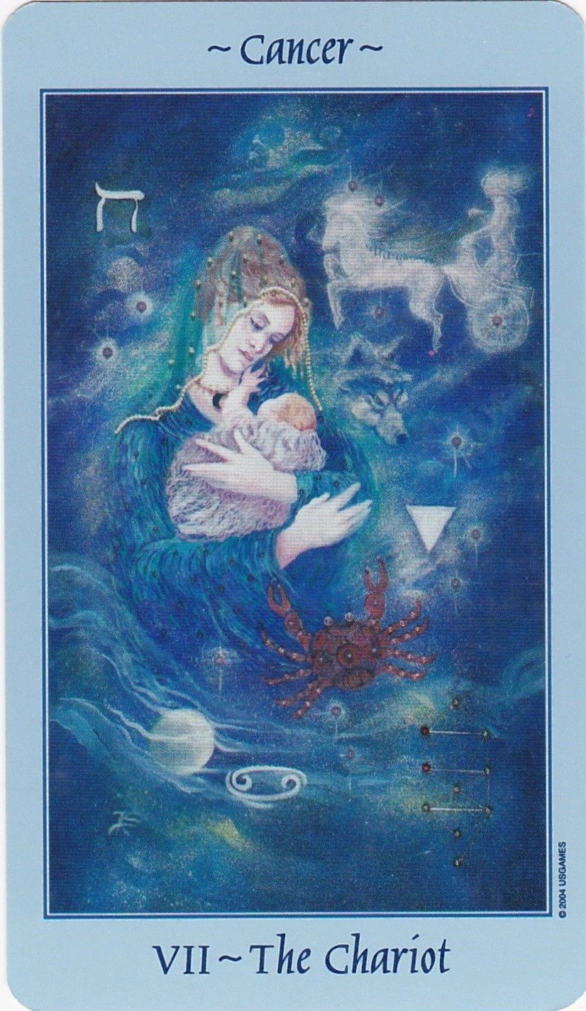 The Chariot - Celestial Tarot - Tarot Deck by Kay Steventon and Brian Clark