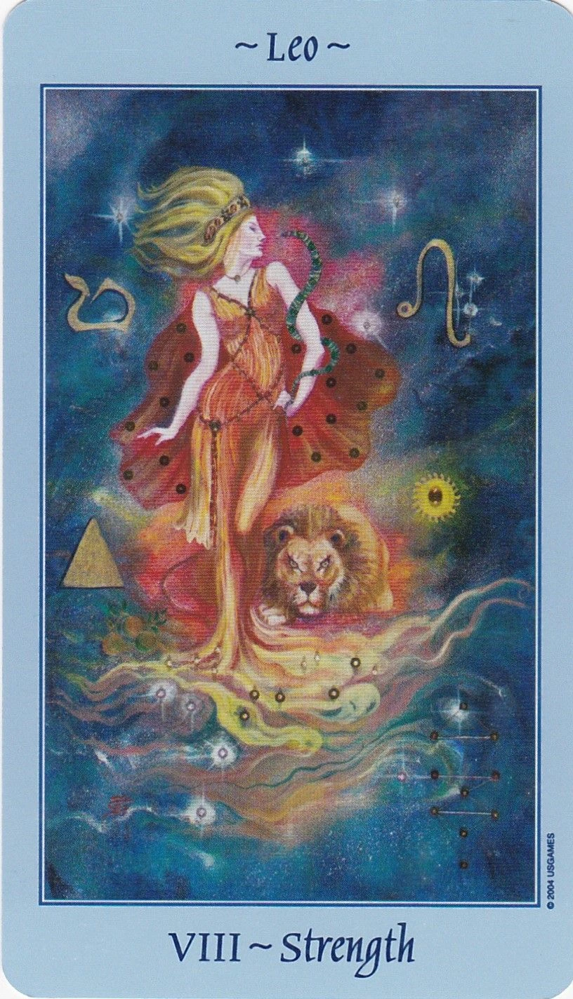 Strength - Celestial Tarot - Tarot Deck by Kay Steventon and Brian Clark