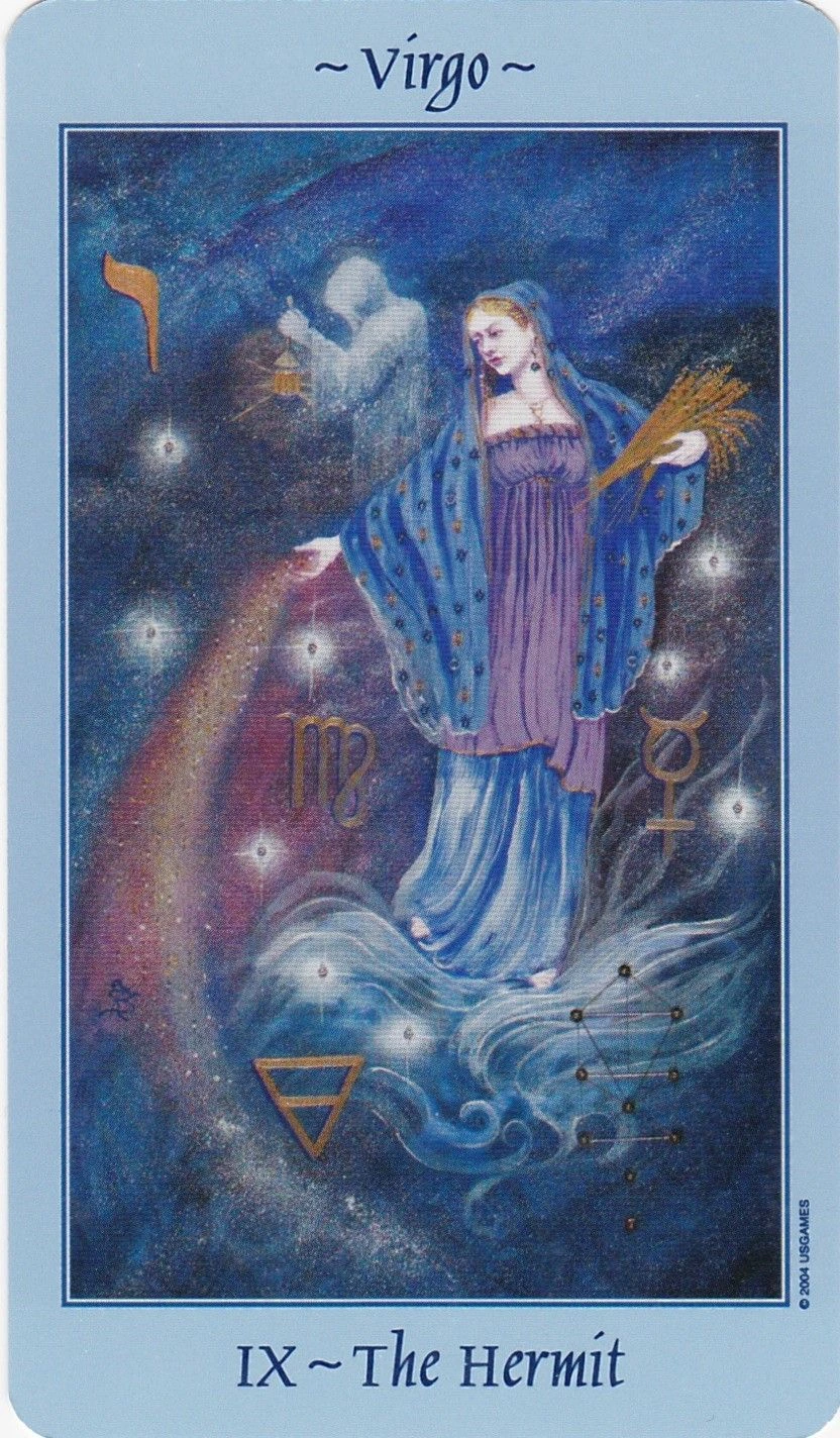 The Hermit - Celestial Tarot - Tarot Deck by Kay Steventon and Brian Clark