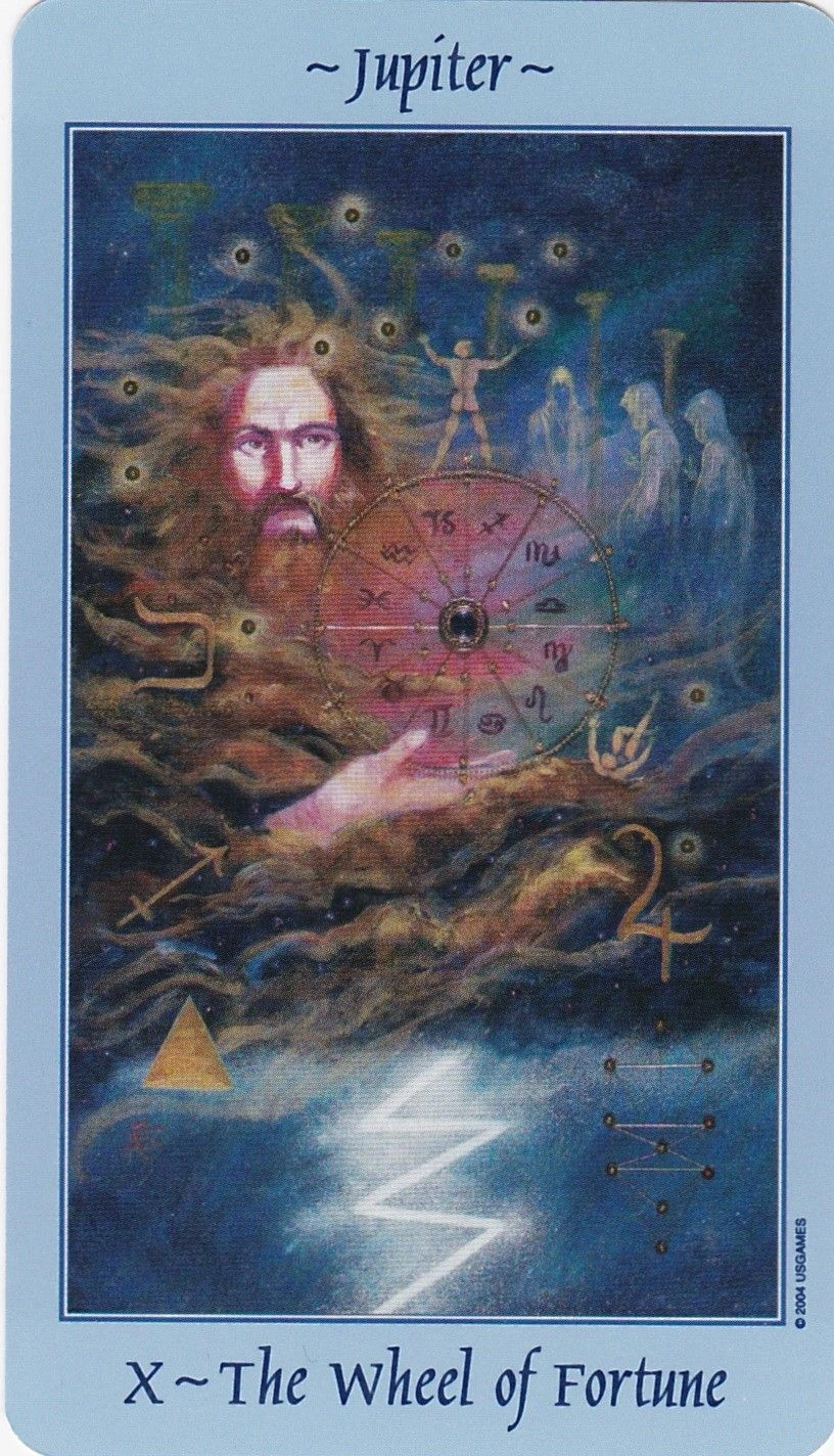 Wheel of Fortune - Celestial Tarot - Tarot Deck by Kay Steventon and Brian Clark