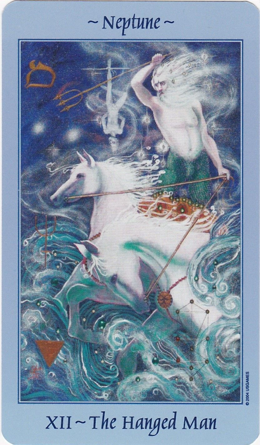 The Hanged Man - Celestial Tarot - Tarot Deck by Kay Steventon and Brian Clark
