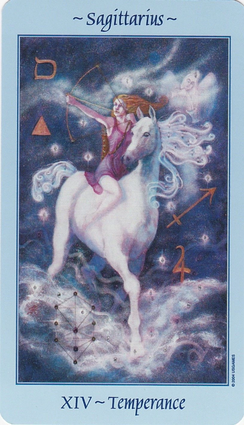 Celestial Tarot Review 9 Temperance from the Celestial Tarot