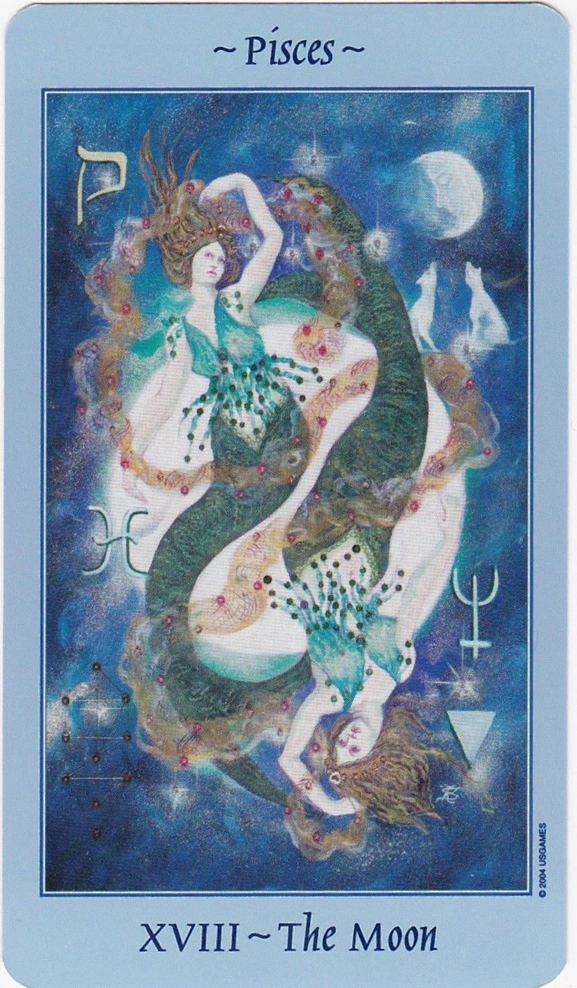 Celestial Tarot Review 6 The Moon from the Celestial Tarot