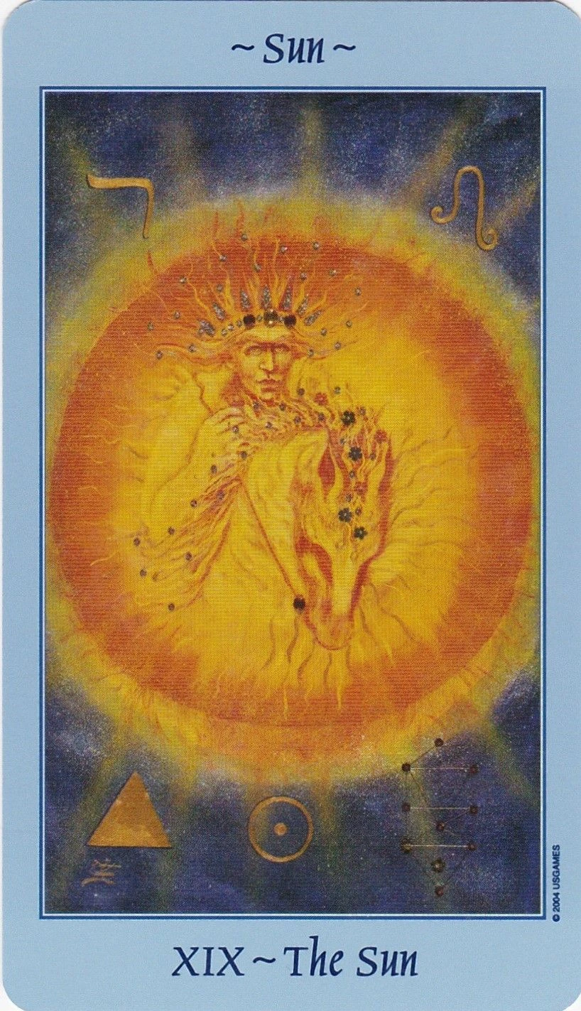 The Sun - Celestial Tarot - Tarot Deck by Kay Steventon and Brian Clark