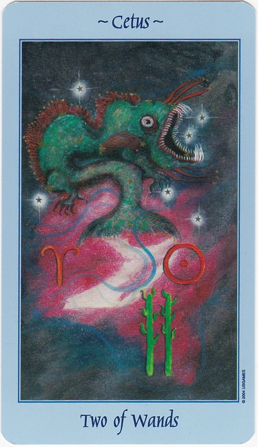 Two of Wands - Celestial Tarot - Tarot Deck by Kay Steventon and Brian Clark
