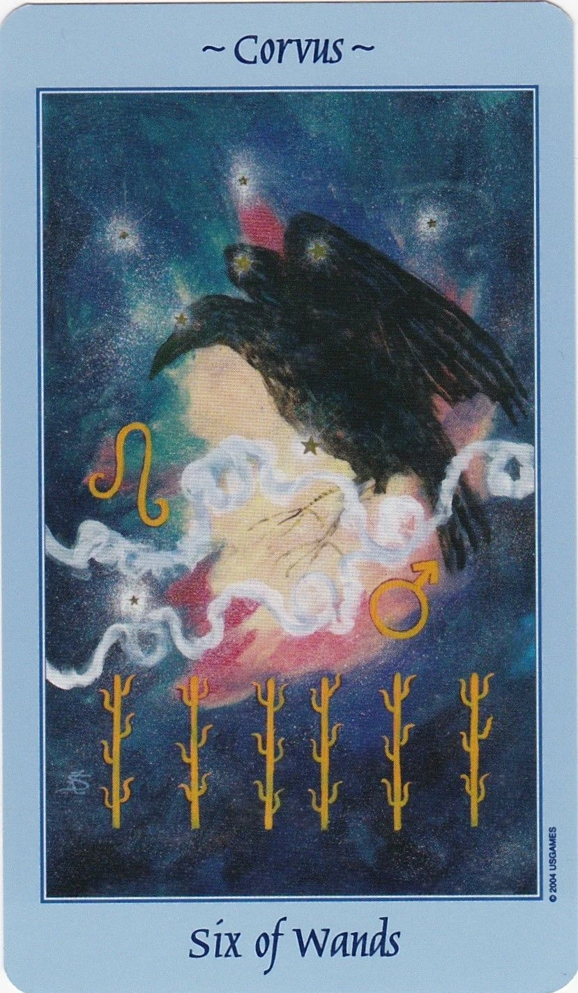 Six of Wands - Celestial Tarot - Tarot Deck by Kay Steventon and Brian Clark