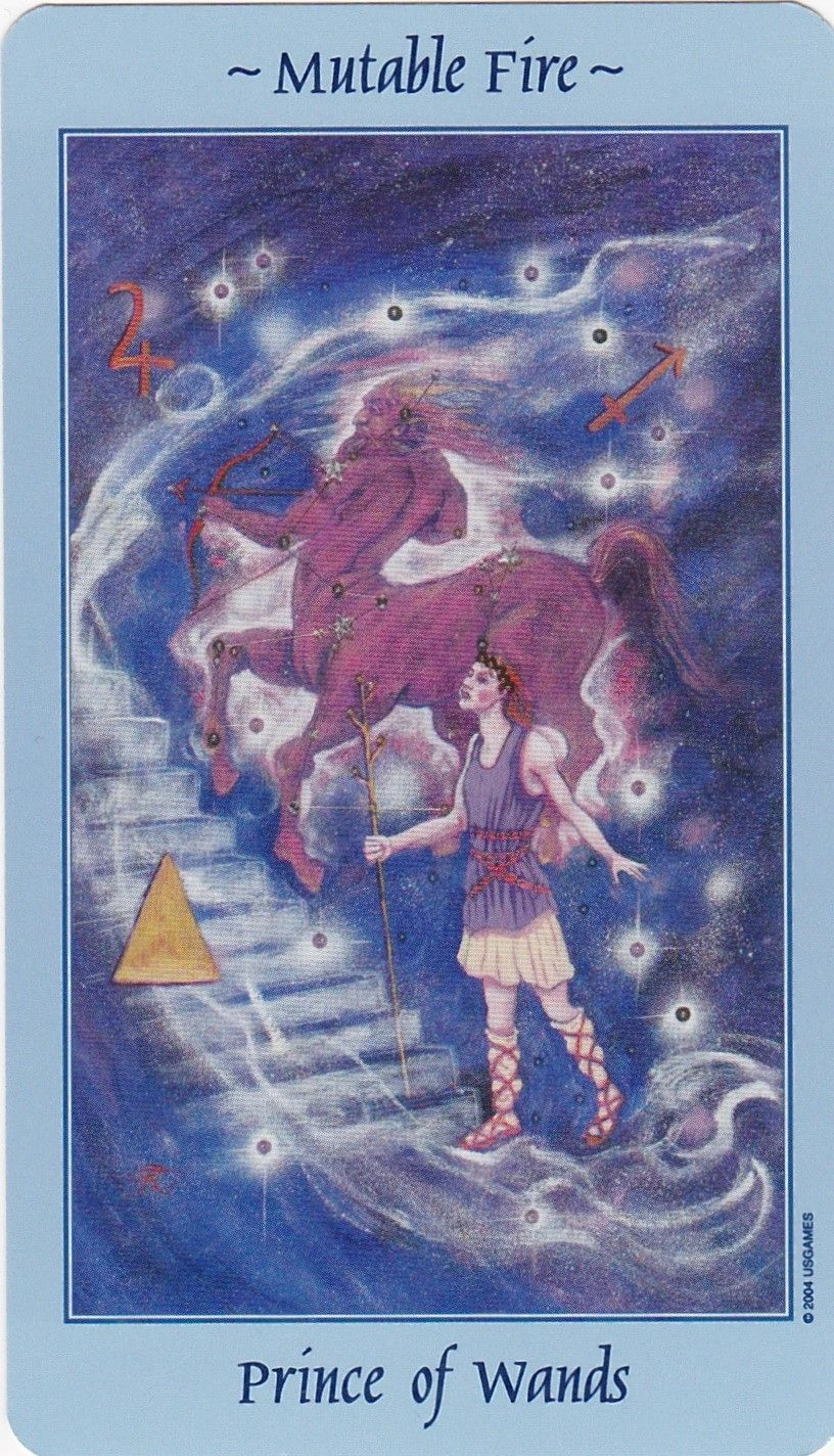 Prince of Wands - Celestial Tarot - Tarot Deck by Kay Steventon and Brian Clark