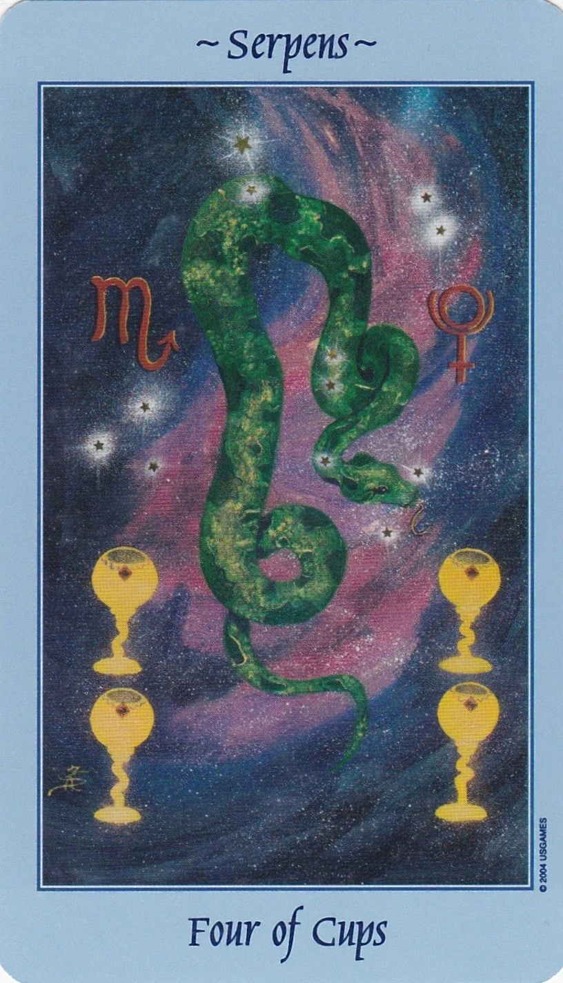 Four of Cups - Celestial Tarot - Tarot Deck by Kay Steventon and Brian Clark