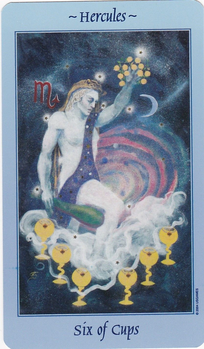 Six of Cups - Celestial Tarot - Tarot Deck by Kay Steventon and Brian Clark